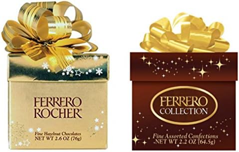 Ferrero Rocher Collection, 2 Gift Cube Bundle, 12 Count, 4.4 Oz