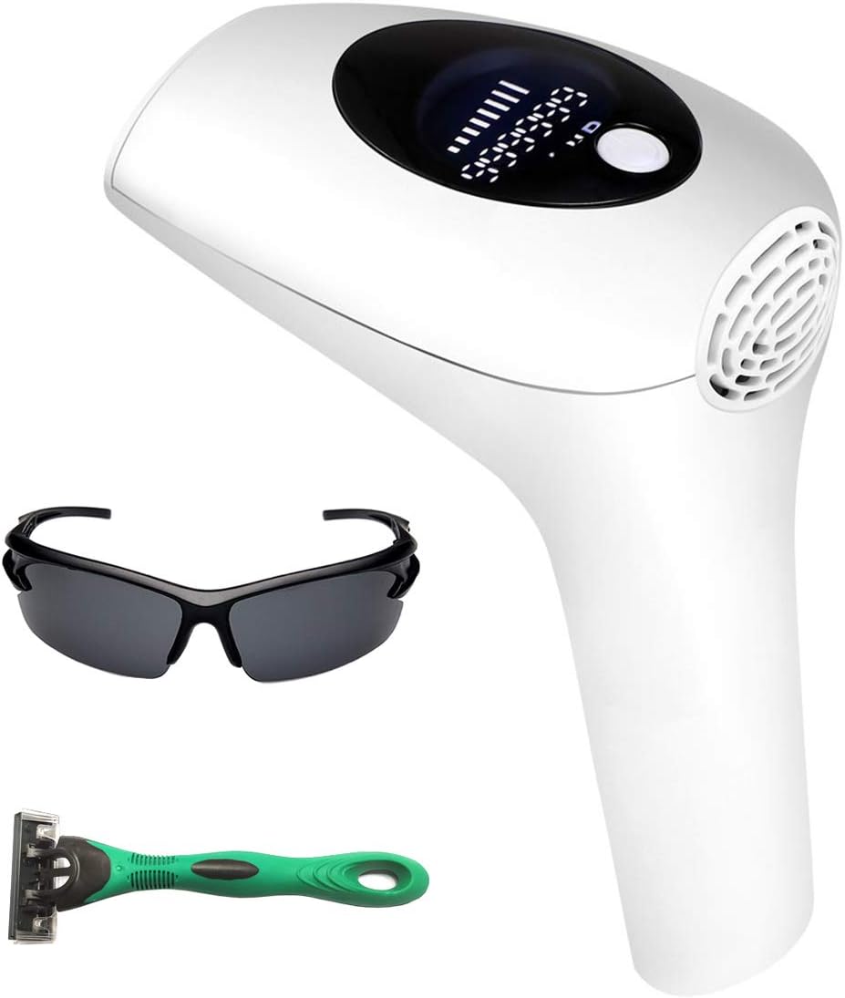 IPL Hair Removal Device 999,999 Flashes and 8 Energy Levels Permanent Hair Removal System for Whole Body Home Use Painless Hair Remover for Women and Men