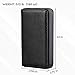 MaxGear Business Card Holder Leather Pocket Business Card Case Professional Portable Business Cards Wallets with Magnetic Shut for Men and Women, RFID-Blocking, Black