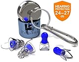 High Fidelity Ear Plugs Noise Reduction for Hearing Protection 27 dB Highest NRR Comfortable  Safe Professional Musicians Concerts DJ's Shooting Construction Work Swimming Meditations Travel Flying Pressure and More