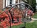 Liberty Garden 150 Feet Long Capacity Large Weatherproof Heavy Gauge Steel Garden Hose Holder with 3 Built In Anchors for Stability, Black