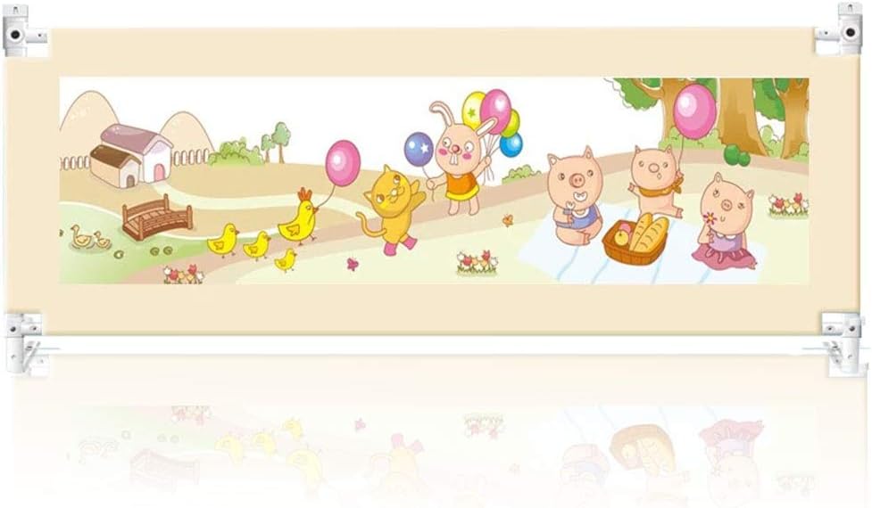 QIANDA-Bed Rails - Barrera de Seguridad Extra Larga con Bolsa de