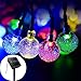 oobest Solar String Light Waterproof Multicolour 6 Meters 30 LED Crystal Ball for Christmas Tree , Patio, Lanscape, Holiday, Wedding, Lawn Decoration