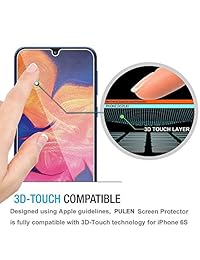 [2 unidades] Pulen para Samsung Galaxy A10 Protector de Pantalla, HD Clear Antiarañazos, Sin Burbujas, Antihuellas, Dureza 9H, Vidrio Templado para Samsung Galaxy A10, 6.2'' 2019