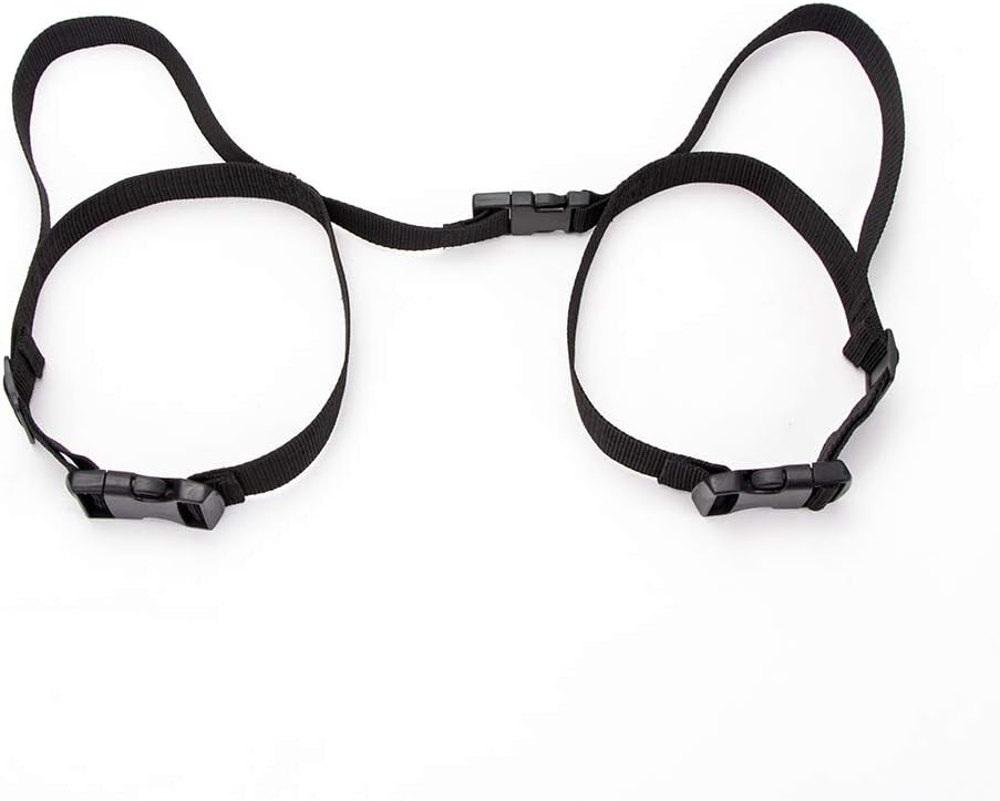Fushida Patient Thigh Lifter with 2 Hands & 2 Legs Hoops, Medical Leg Lifter Harness for Lifting, Moving, Transferring, Secure Leg Lifter Strap for Hip Replacement & Wheelchair (Black, F102): Health & Personal Care