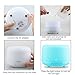 TopYart Essential Oil Diffuser, Diffuser Portable Ultrasonic Aroma Humidifier 7 Color Changing LED Lamps Mist Mode Adjustment and Water-less Auto Shut-off Function