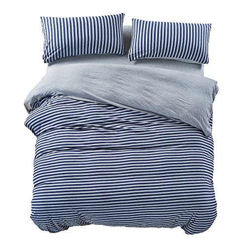 PURE ERA Jersey Knit Duvet Cover Set 100 TShirt Heather Cotton Super