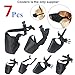 Dog Muzzles Suit, 7PCS Anti-biting Barking Muzzles Adjustable Dog Mouth Cover or Small Medium Large Extra Dog