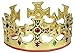 Unique Gold Plastic Jeweled King Crown (2)