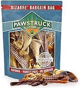 Bizarre Bargain Bag, 1 lb. Assorted Natural Dog Treats, Long Lasting Chews for All Breeds, Animal...