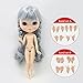 The 30.5cm ICY Nude Doll,can Change The faceplate and Clothes for DIY Maker,19 Joint Body Doll is Suitable for Girls Present and Best Gift. (Colorful3)