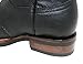 Men cowboy boots Genuine Cowhide Leather Print Rodeo Boots_Black-10.5