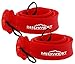 Spinning Fishing Rod Sleeve Rod Sock Cover 2 Pack By Midwest Outfitters (Red)