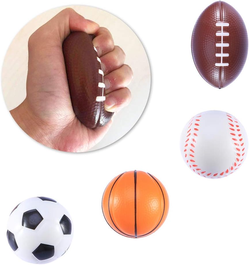 Palloni Schiuma Decorativi 6 Mini Palloni Rugby OATIPHO In Schiuma - Modellini Decorativi Per Festa Bambini Accessori Mini Rugby PU