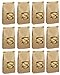 50 1 Lb. Tin Tie Bakery Bag w/ Window - Kraft