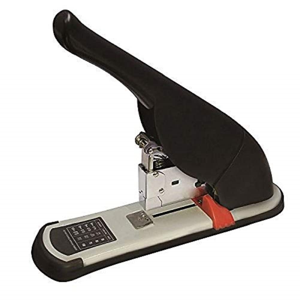 5 Star Heavy Duty Stapler Lever Arm All-Steel Capacity 100 Sheets Black