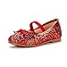 DREAM PAIRS Girl's Toddler/Little Kid/Big Kid Belle_01 Mary Jane Glitter Ballerina Flat Shoes