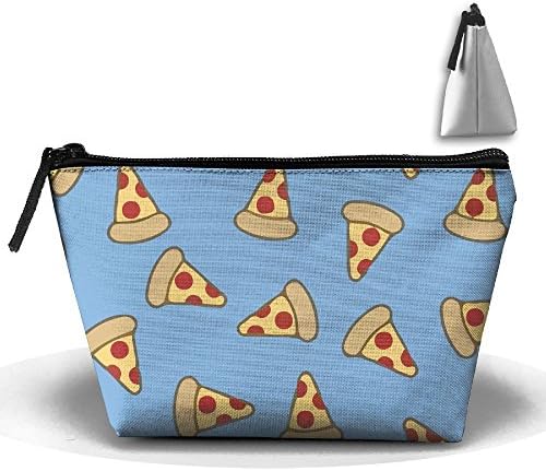 Fengyaojianzhu Pizza Portable Make-up Receive Bag Storage Capacity Bags For Travel With Hanging Zipper