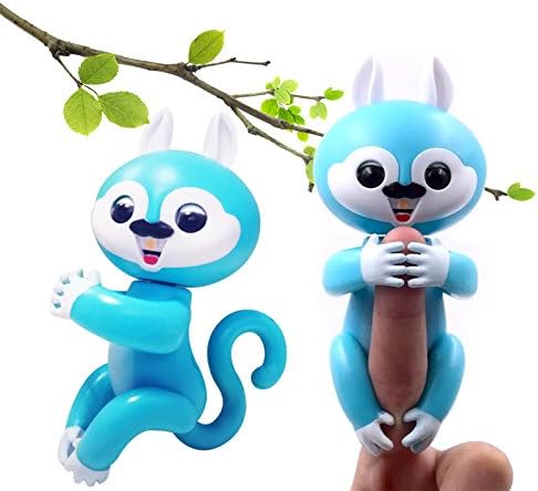 Sawyou Interactive Baby Finger Squirrel Smart Electronic Pet Toy for Children, Induction Toys,Best Gift for Christmas (BLUE2)