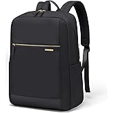 GOLF QUALITY Laptop Backpack for Women - Business Travel Anti Theft Laptop Bag Backpack Water Resistant College Computer Backpacks for Men Women Fits 15.6 Inch Notebook (Black)