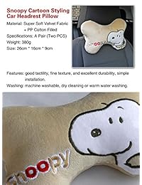 Reposacabezas de auto Tianmei con caricaturas animadas 2 unidades, almohada de viaje, cojín con caricaturas animadas