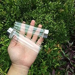 90ml Glass Bottles Aluminium Cap Transparent Clear