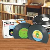 Spinning Hat Retro Vinyl Bookends Black 135x18x5cm Funky Design view 5
