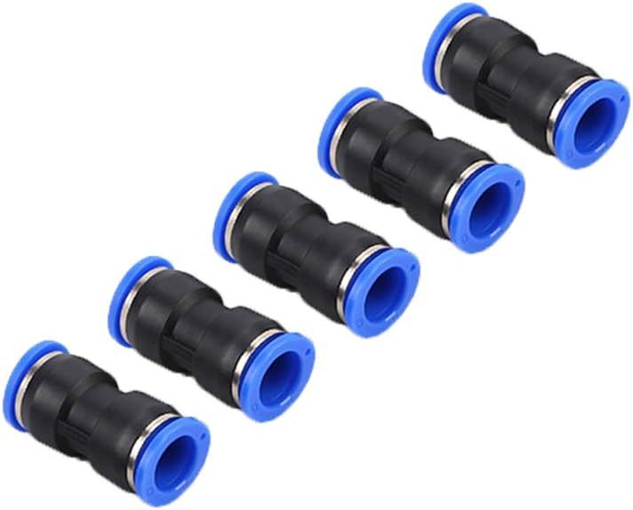 Pneumatic Connector 5Pcs Vacuum Plastic Straight Puch PU Air Line Quick