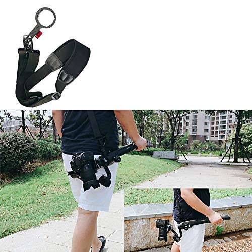SKYREAT Nylon Braided Lanyard Neck Strap with CNC Aluminum Alloy Clip for DJI Ronin-S Handheld 3-Axis Gimbal Stabilizer