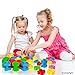 FIOLOM Nuts and Bolts Fine Motor Skills Montessori Toys Interlocking Building Blocks Learning STEM Educational Toy Match Game Toddler Puzzles Preschool Activities Gifts for 3 4 5 Yr Old Boys Girls Kid
