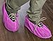Disposable Shoe & Boot Covers (50 Pack, Pink, GSM 40g) | Protectors, Booties, Non-Slip, Indoors, Resistant, Durable | One Size Fits Most, Smart Design, Hygienic, Non-toxic | Multipurpose