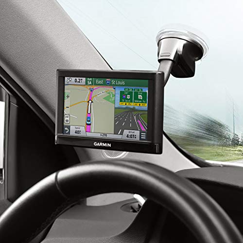 GPS Suction Cup Mount for Garmin [5 Inch Gooseneck Arm], Replacement GPS Dash Dashboard Windshield Window Car Holder for Garmin Nuvi Dezl Drive Drivesmart Zumo Driveassist DriveLuxe StreetPilot RV