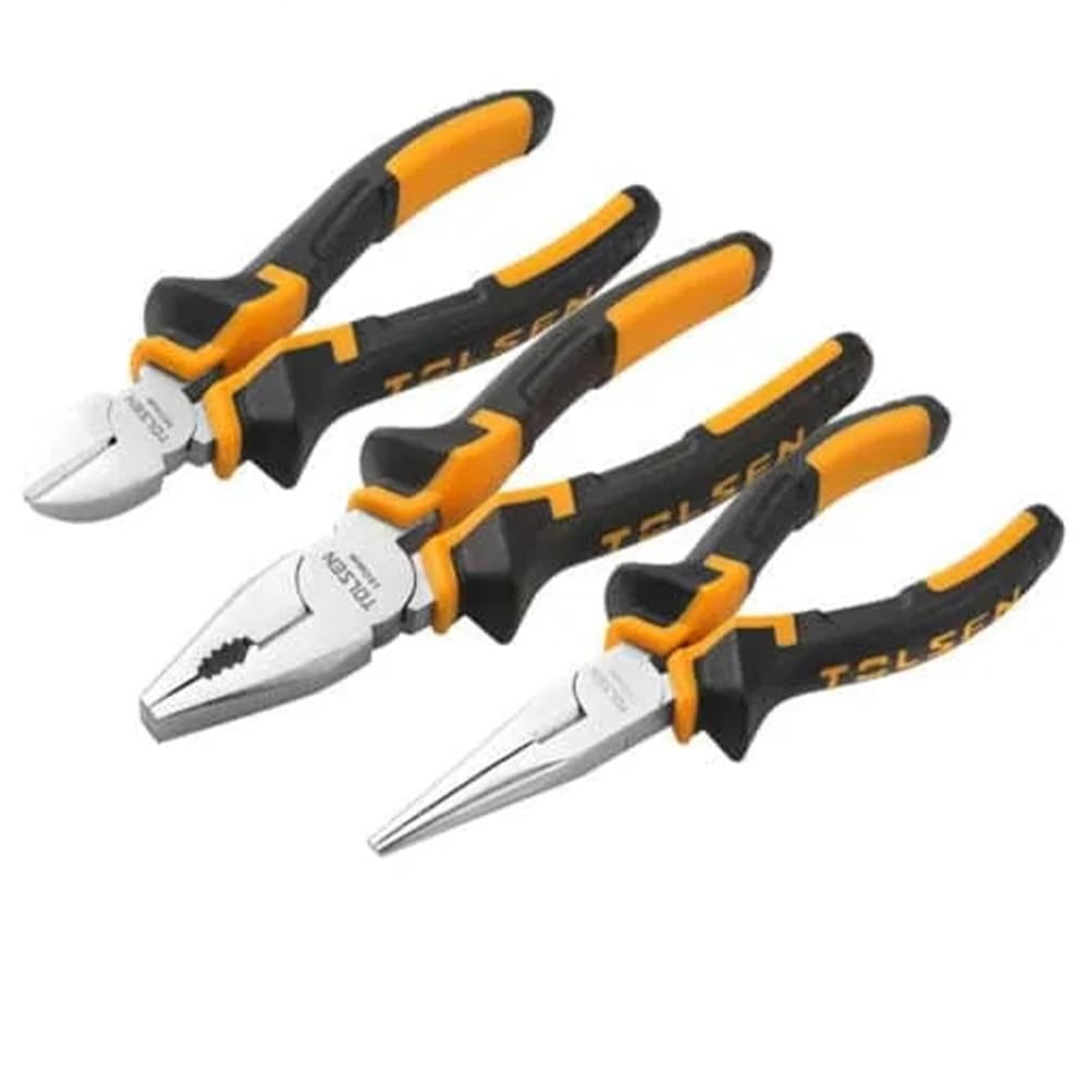 Tolsen 3pce Plier Set Heavy Duty