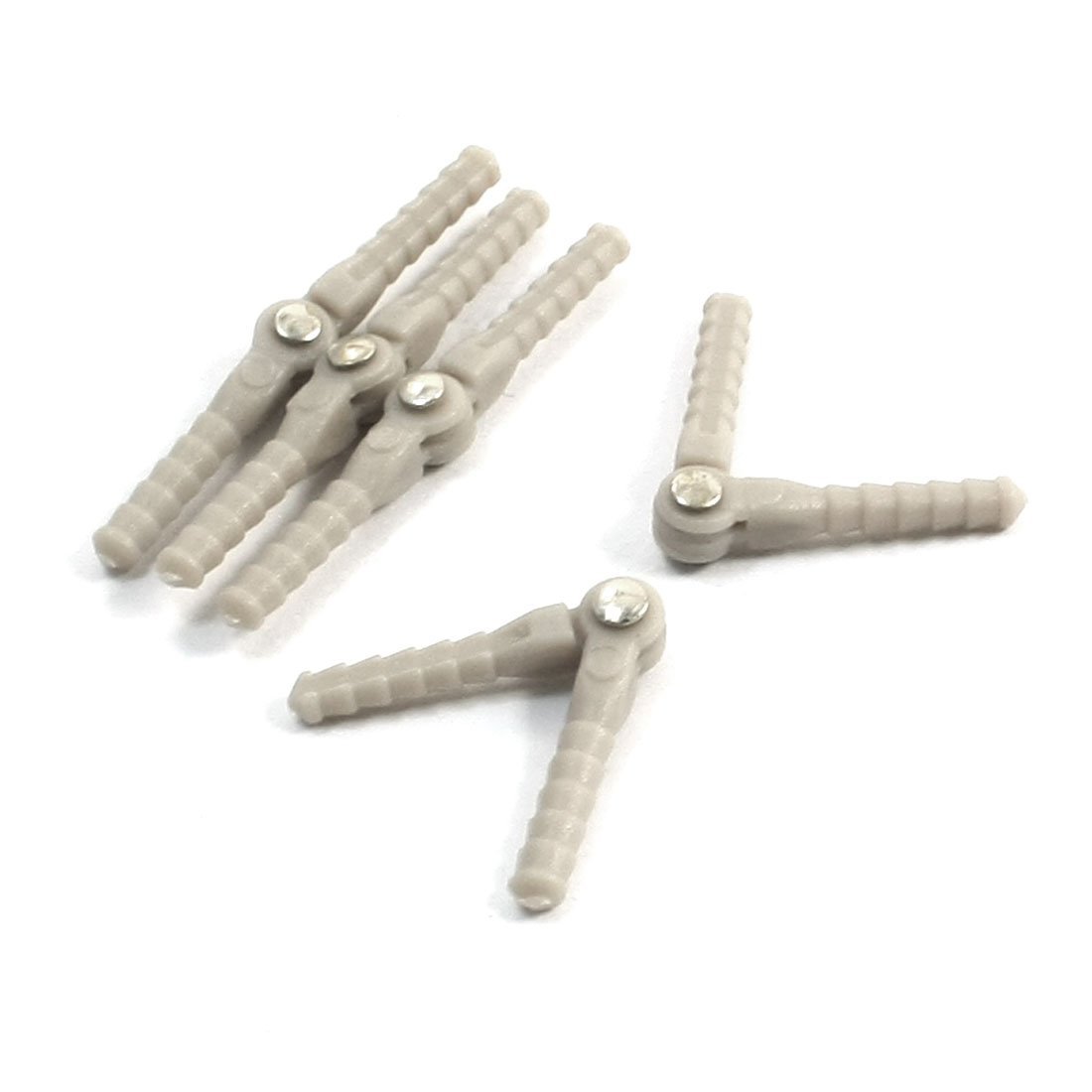 Sourcingmap 5pcs Gray Plastic 33 x 2mm Super Hinge Points for DIY Airplane