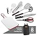 12 Piece Camp Kitchen Cooking Utensil Set Travel Organizer Grill Accessories Compact Gear for Backpacking BBQ Camping Hiking and Travel Black