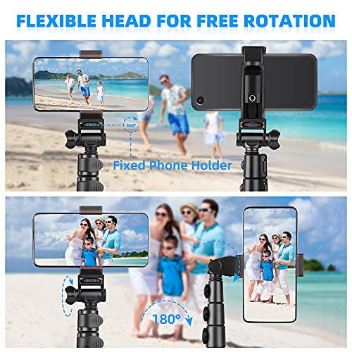 67“ Phone Tripod, Selfie Stick Tripod with Remote, Extendable Cell - Main Image
