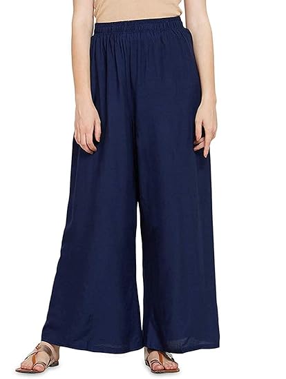 BaisaRaj Rayon Palazzo For Women Free Size