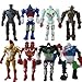 Fortitude - 8x Real Steel Atom Midas Noisey Boy Zeus 13cm PVC Action Figure Set