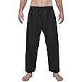 FitsT4 Sports Karate Pants 8oz Middleweight Elastic Waist Martial Arts Pants Perfect for Training or Competition, 000-5