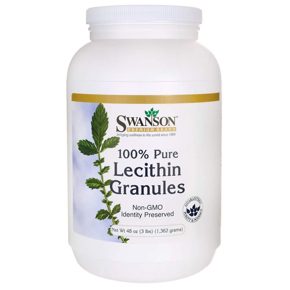 Swanson Lecithin Granules 100 Pure NonGMO Lecithin Brain Heart