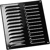 EUROPLAST 260x280mm Black Metal Air Vent Grille Cover with Insect Mesh view 4