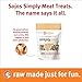 SOJOS Natural Pet Food Simply Beef Freeze-Dried Dog Treats, 4 oz, Yellow
