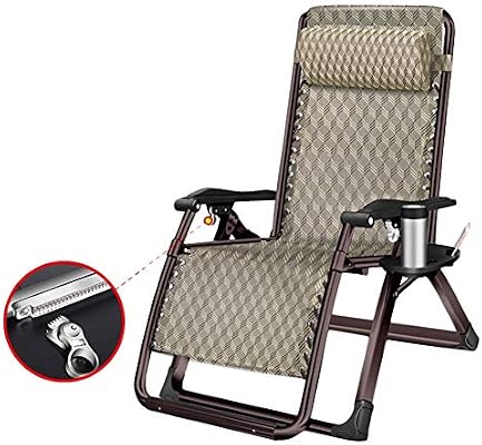 Amazon Com Recliners Heavy Duty Patio Chairs Reclining With Cup Holder And Adjustable Headrest Outdoor Lounger Chair For Garden Patio Pool Support 200kg Garden Outdoor