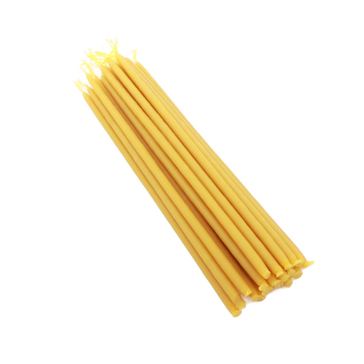 NKlaus 133g (Approx. 20 pcs.) Candles 100% Beeswax 22cm Handmade Greece 36320