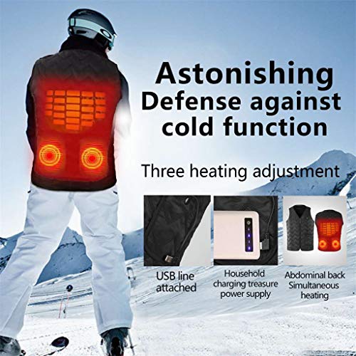 image for Hattfart Men's Jacket Coat Hattfart USB Charging Electric Heated Body 