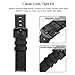 SWEES Leather Bands Compatible for Galaxy Watch 3 45mm & Gear S3 Frontier & Classic and Galaxy Watch 46mm, Genuine Leather 22mm Strap Replacement Wristband for Samsung Gear S3 Smartwatch, Black