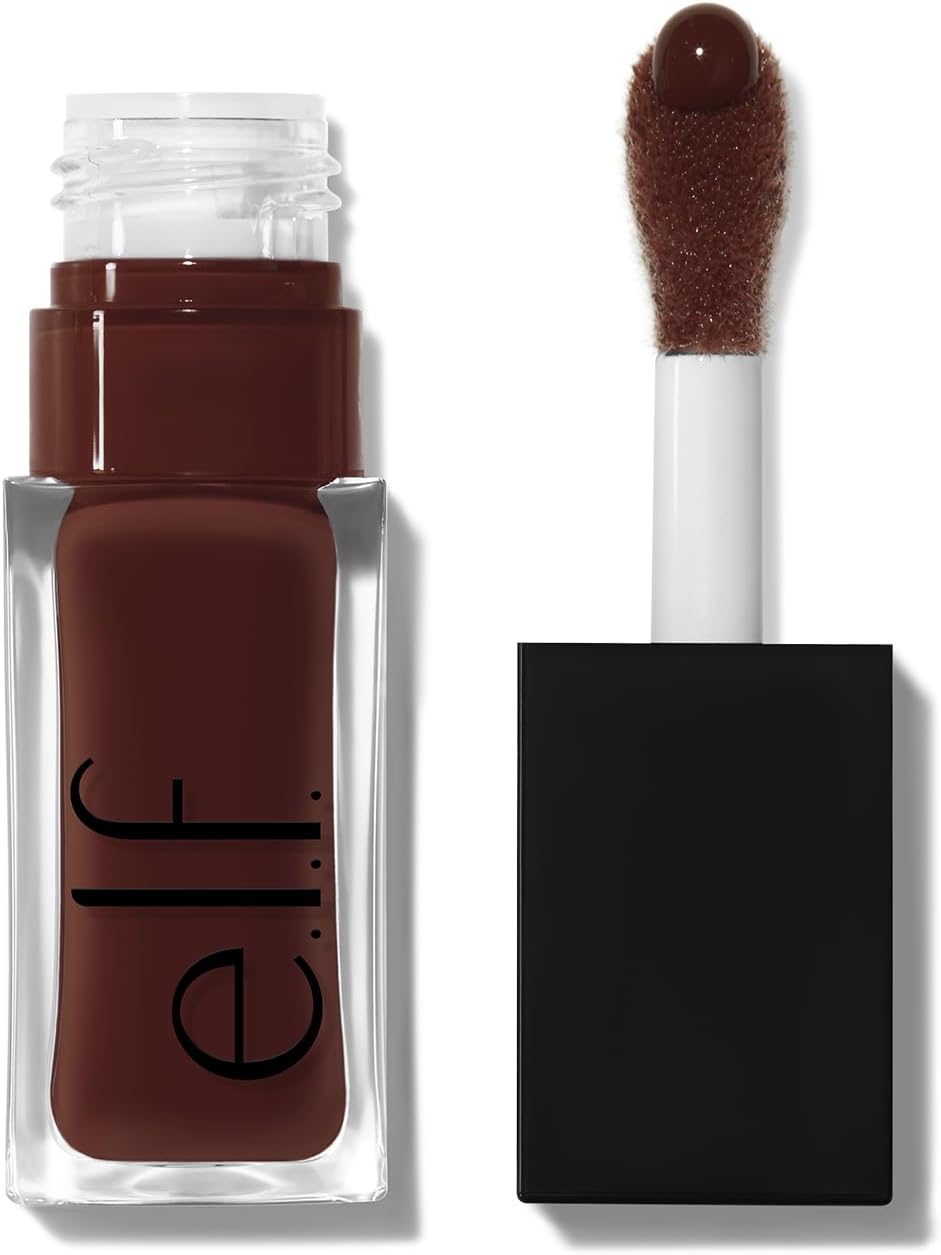 e.l.f Glow Reviver Lip Oil Hot as Fudge Nourishing Tinted Shine 0.21 oz