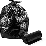 Contractor Trash Bags, 42 Gallon, 3 Mil, Large Heavy Duty Clean-Up Garbage Bags, 33"W x 48"H, 20/Count, by Veska