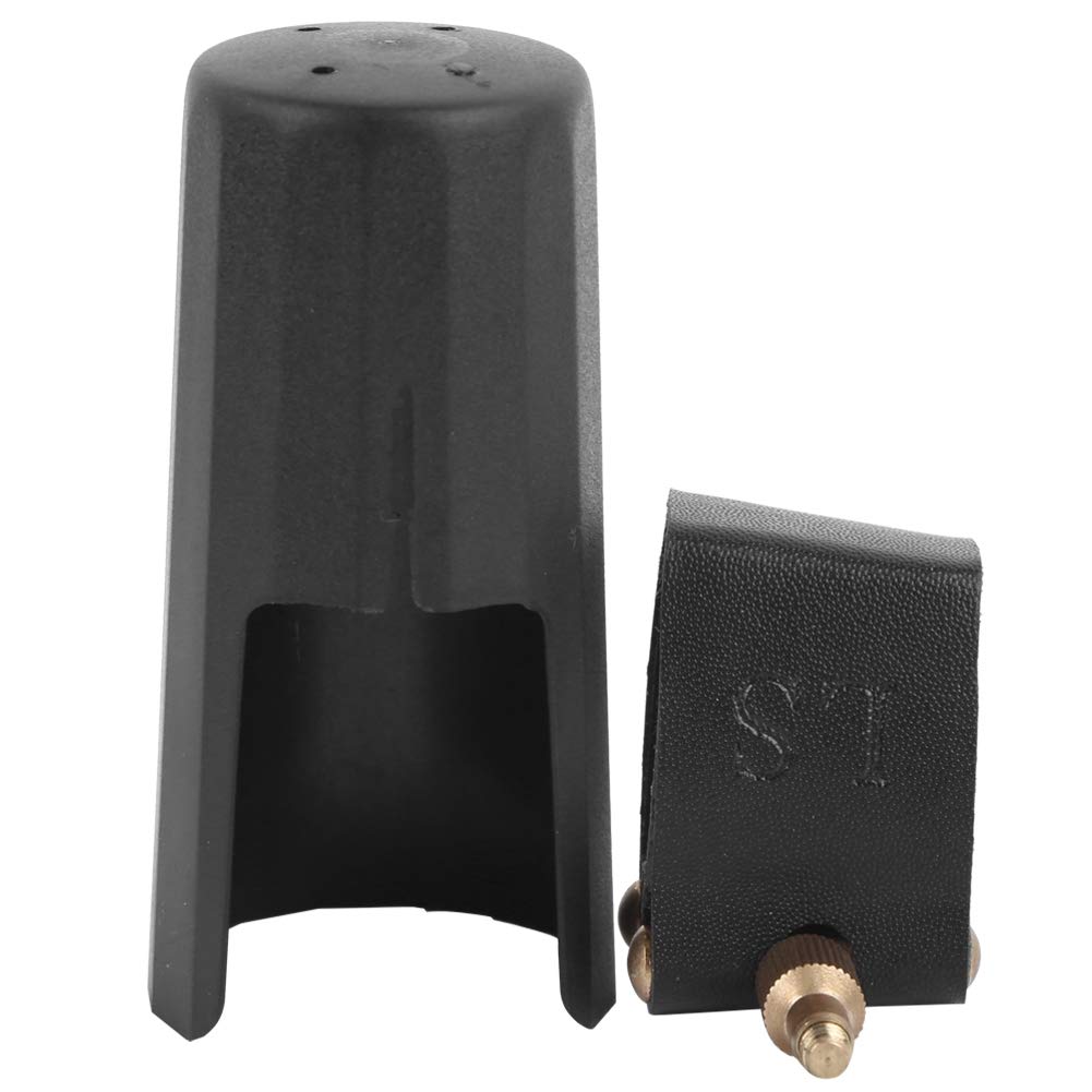 Plastic Mouthpiece Cap and PU Leather Ligature for Alto Saxophone Playing Accessories Performance Accessories