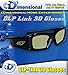 Adult DLP Link eD Elite 144 Hz 3D Glasses (eDimensional Active Rechargeable) for All 3D DLP Projectors - BenQ, Optoma, ViewSonic & Endless Others!